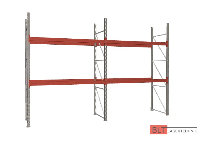 ca. 5,70 lfm, H: 350cm, Fachlast: 3000 kg, Palettenregale, Schwerlastregale, Hochregale, Industrieregale, Regale sofort ab Lager