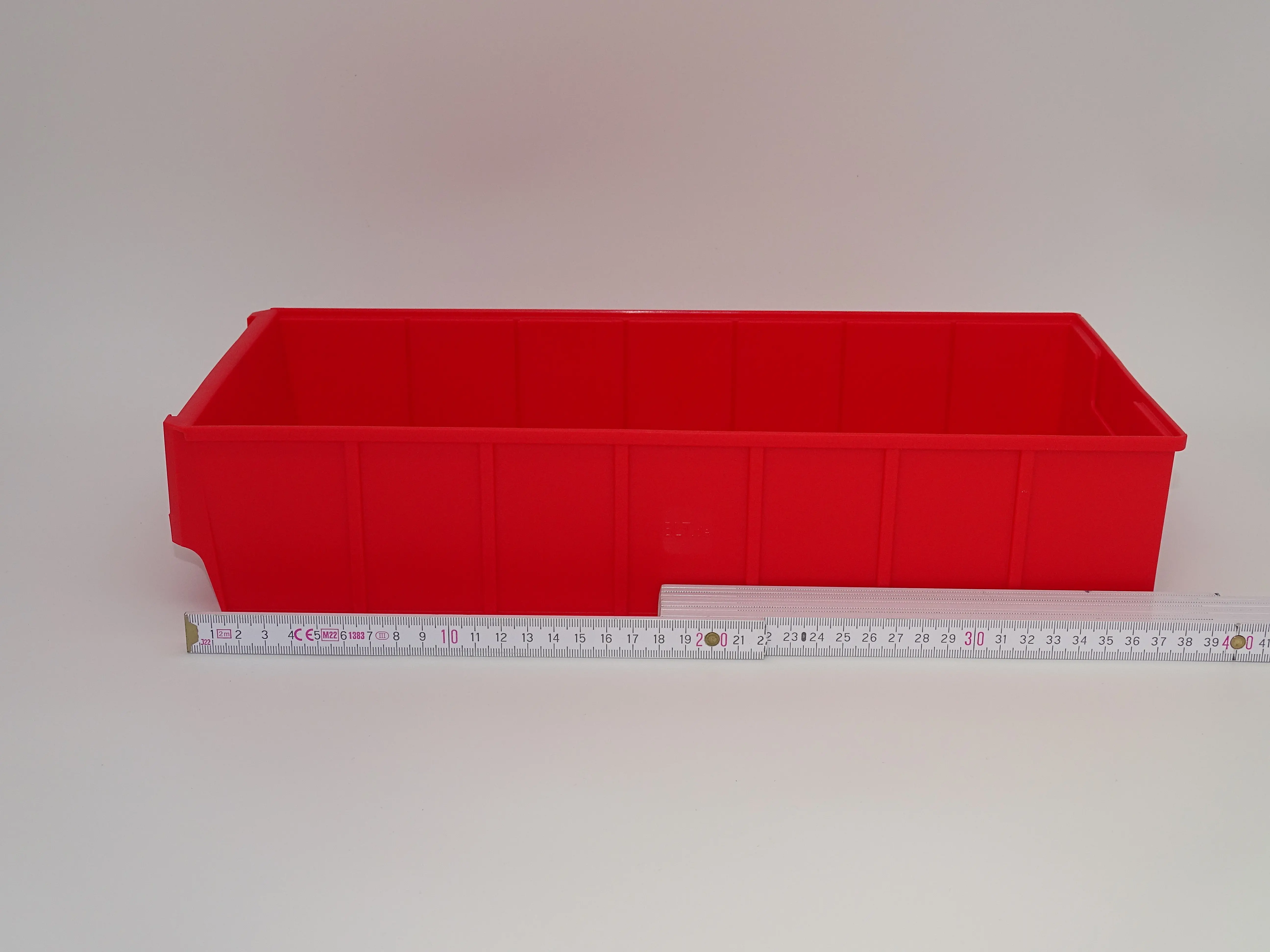 144 Stück Regalkästen Gr. 400B (400x183x81mm) frei Haus geliefert , rot 