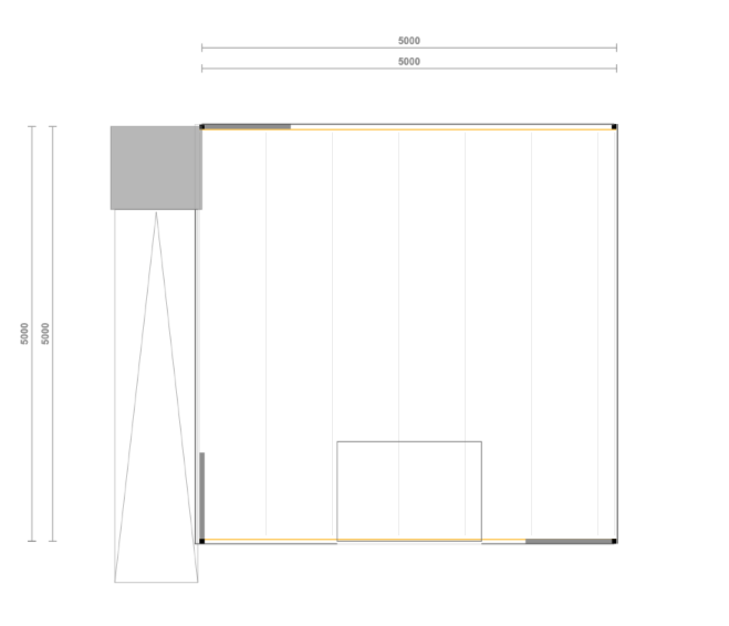 Lagerbühne inkl. Ausstattung , 5x5m UK 3m 500Kg/qm NEU