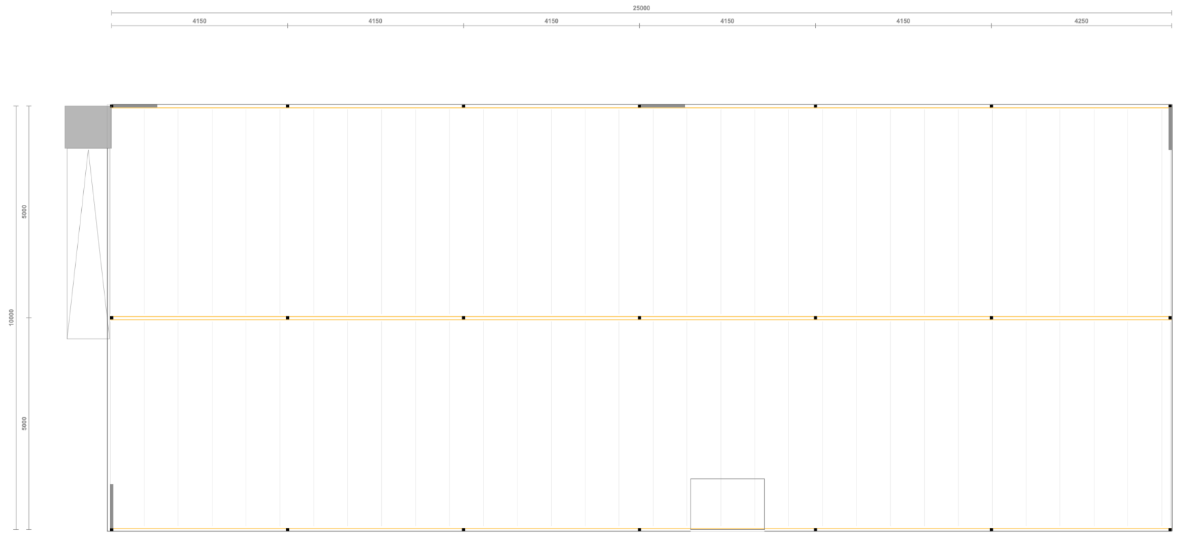 Lagerbühne inkl. Ausstattung , 10x25m UK 3m 500Kg/qm NEU