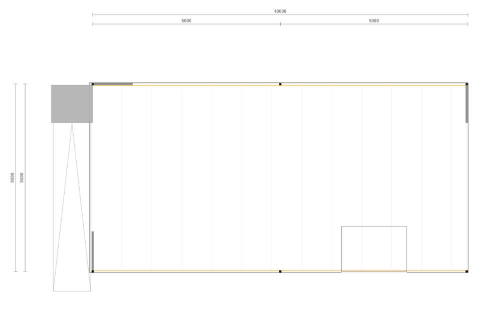 Lagerbühne inkl. Ausstattung , 5x10m UK 3m 500Kg/qm NEU