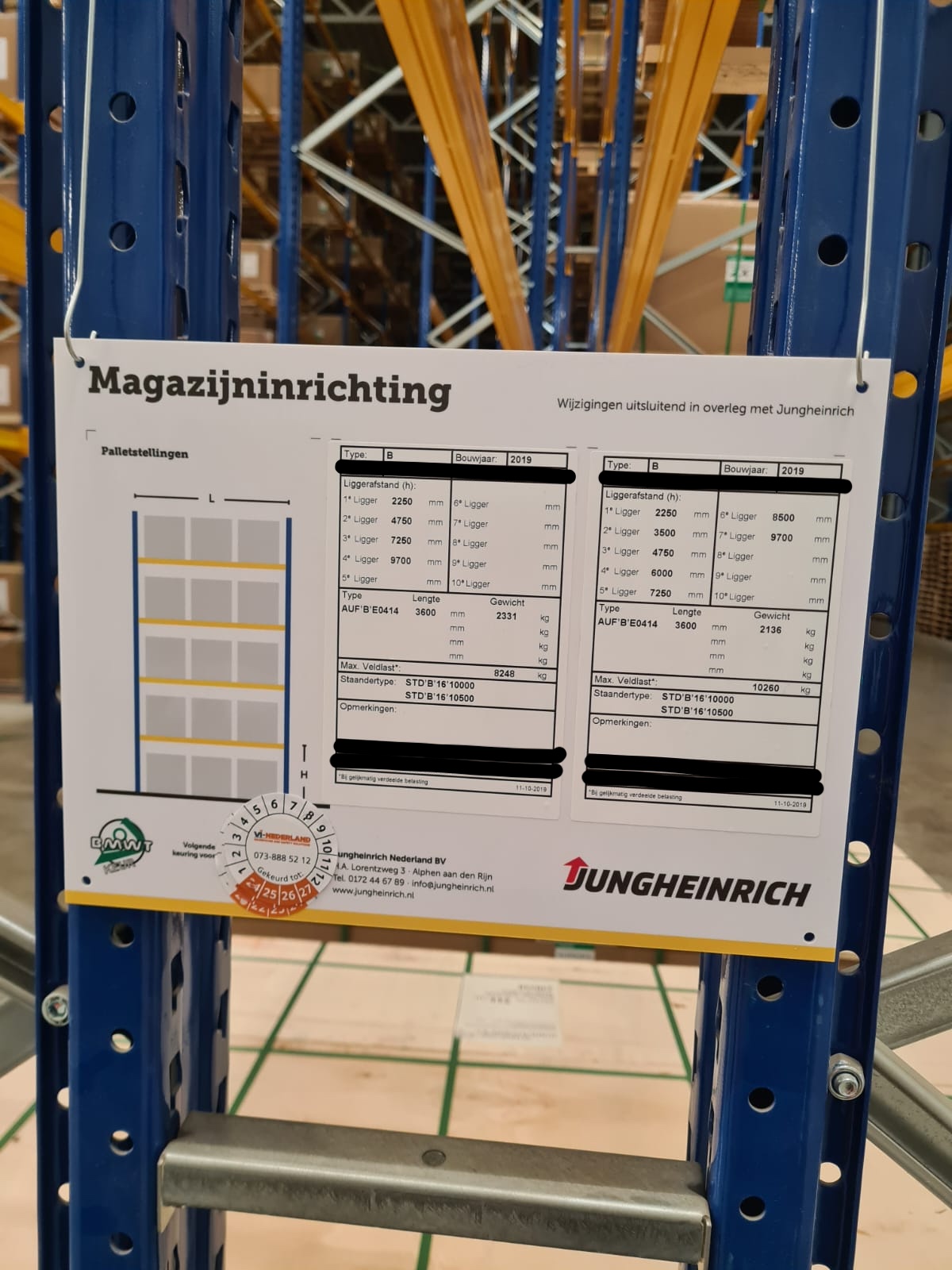 Jungheinrich MPB Regalanlage, Palettenregale, Schwerlastregale, Hochregale, Industrieregale, Regale