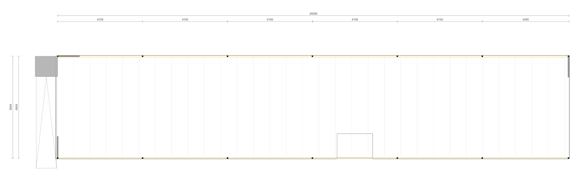 Lagerbühne inkl. Ausstattung , 5x25m UK 3,0m 500Kg/qm NEU