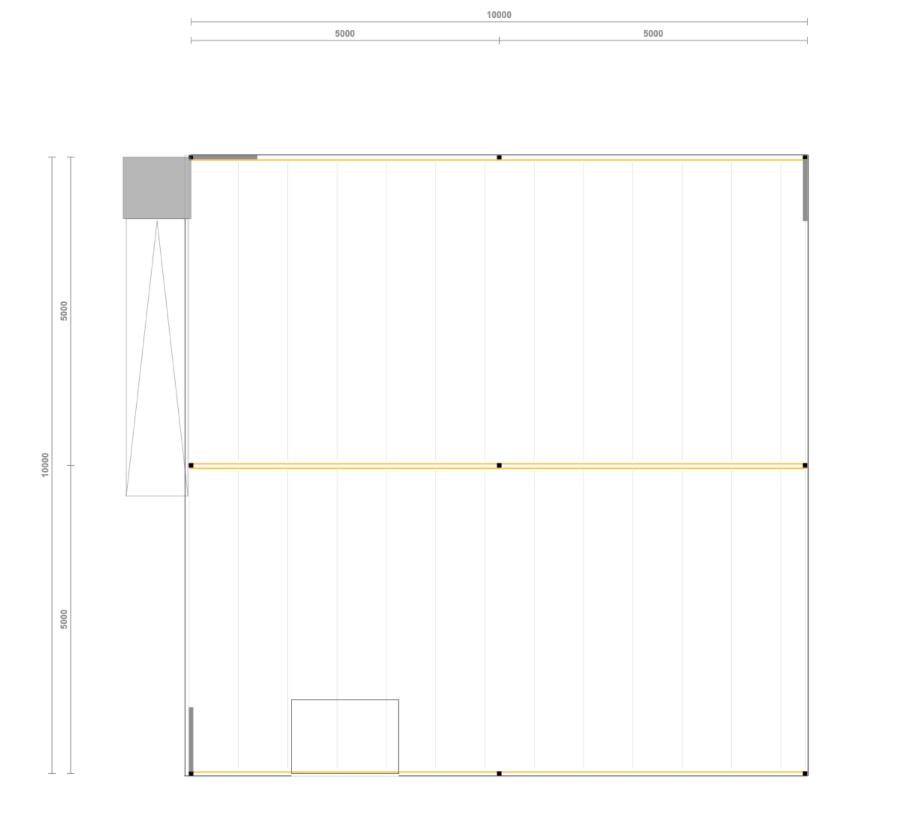 Lagerbühne inkl. Ausstattung , 10x10m UK 3m 500Kg/qm NEU