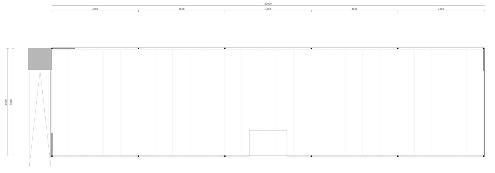 Lagerbühne inkl. Ausstattung , 5x20m UK 3,0m 500Kg/qm NEU