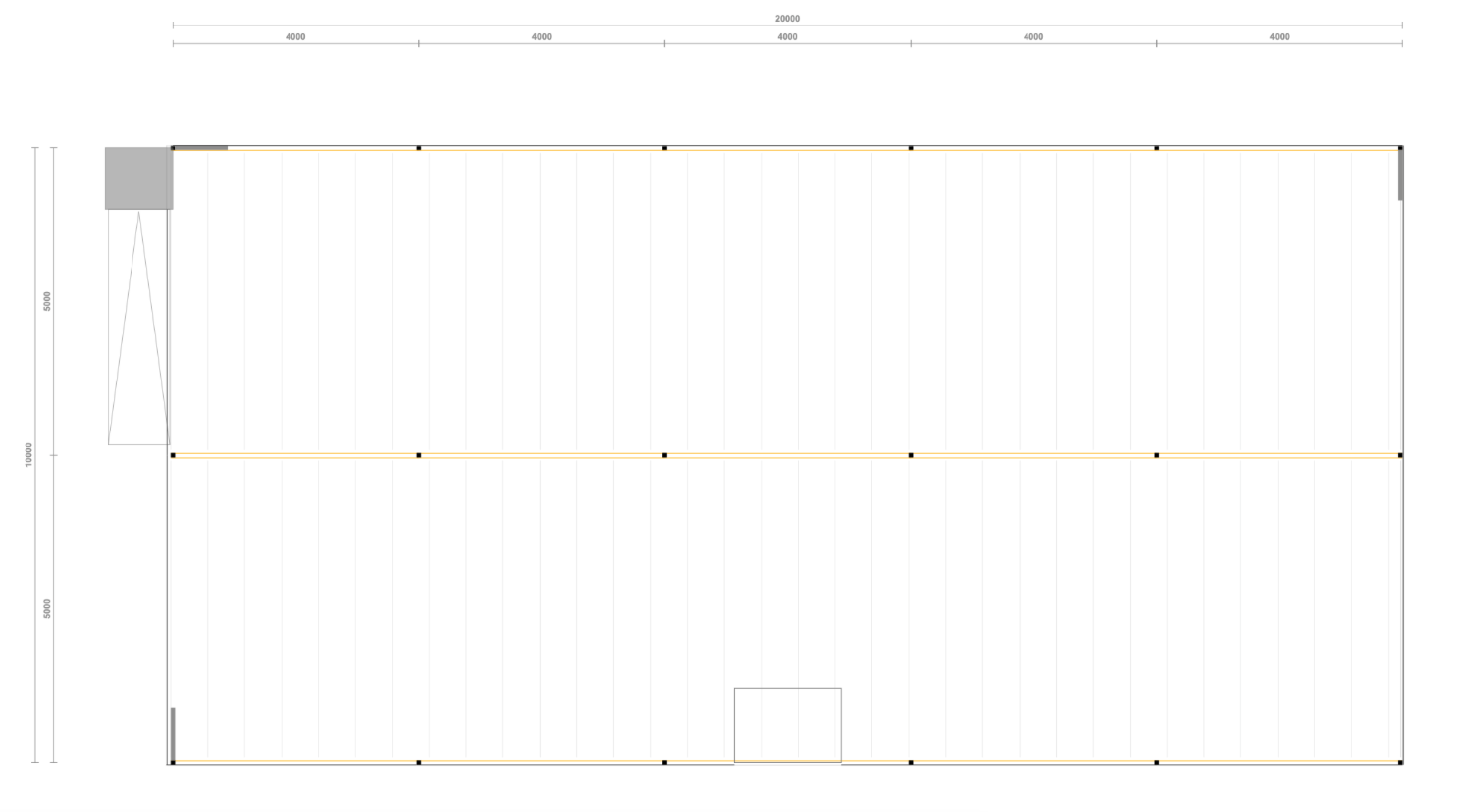 Lagerbühne inkl. Ausstattung , 10x20m UK 2,5m 500Kg/qm NEU