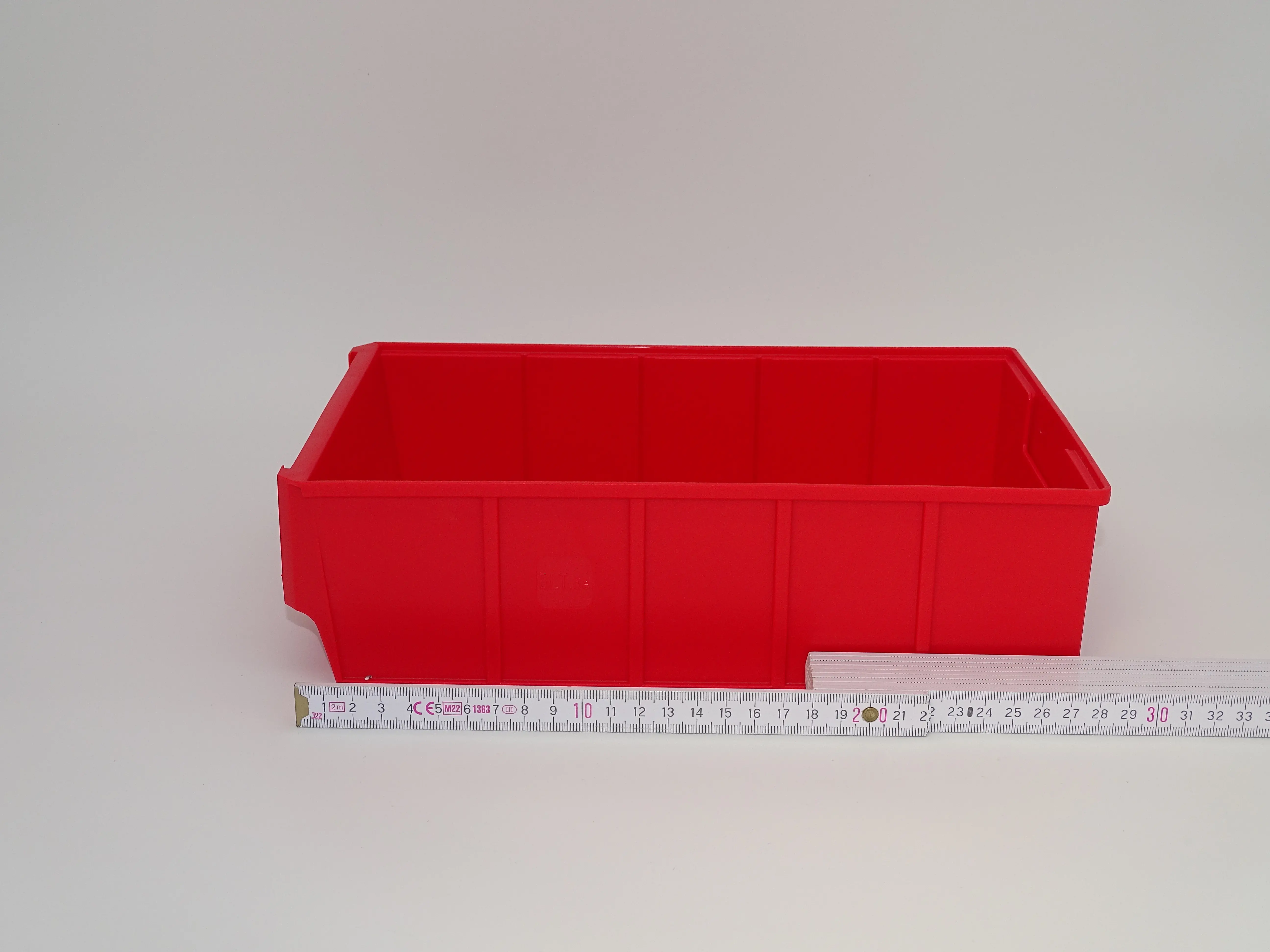 24 Stück Regalkästen Gr. 300B (300x183x81mm) frei Haus geliefert , rot 