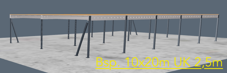 Lagerbühne auf Wunschmaß! Traglast 250 - 1000 kg/qm Systembühne Lagerpodest