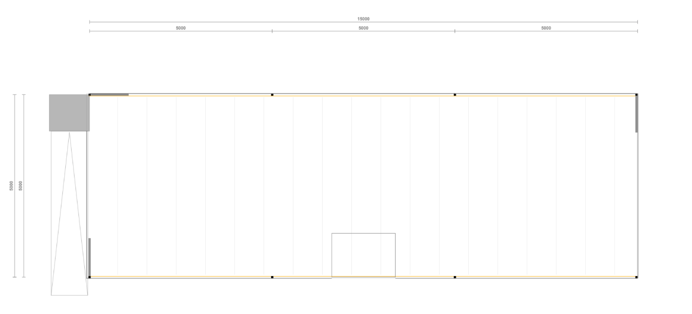 Lagerbühne inkl. Ausstattung , 5x15m UK 3m 500Kg/qm NEU